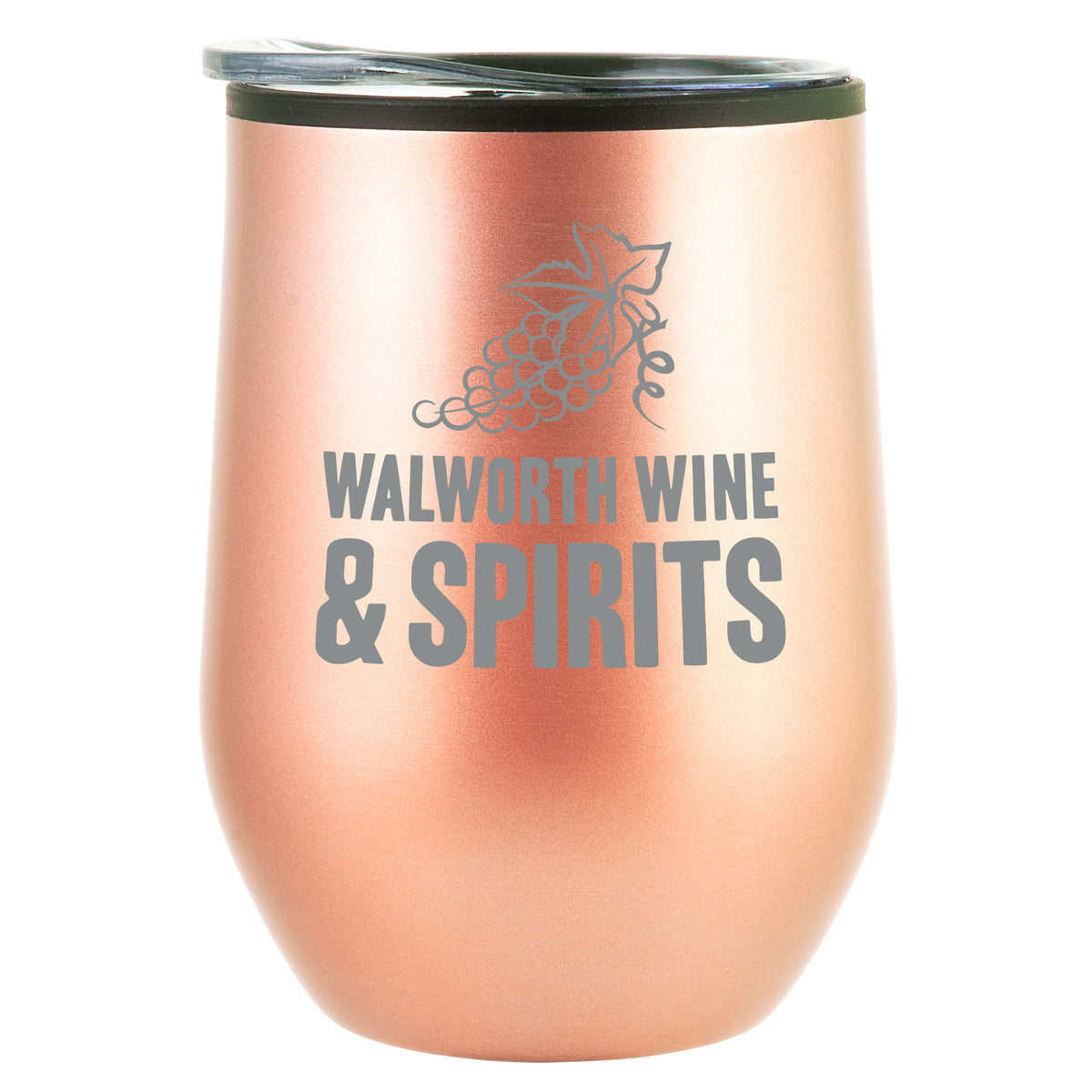 12 oz Bay Mist Stainless Wine Tumbler with Lid (KS-8004)