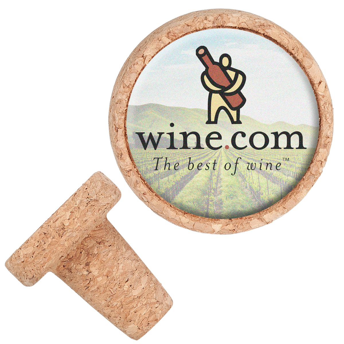 Full Color Cork Bottle Stopper (KS-0820D)