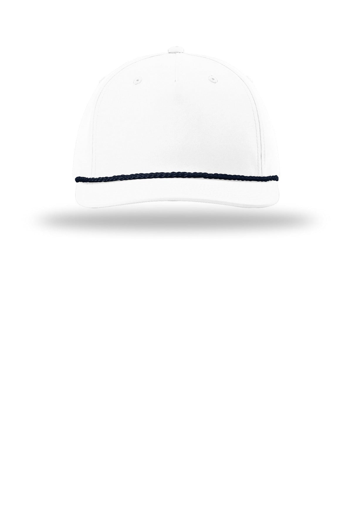 Richardson 5-Panel Classic Rope Cap (SAN-258) - White/ Navy