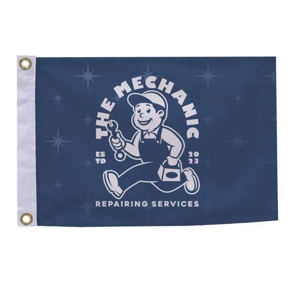 12" x 18" Nylon Flag Single-Sided (SD-304531)