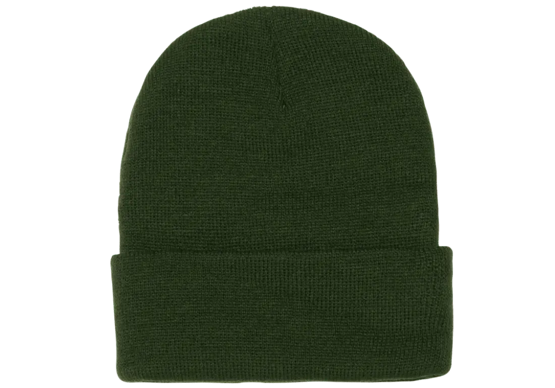 Yupoong Heavyweight Cuffed Knit Cap (OS-1501KC) - Olive