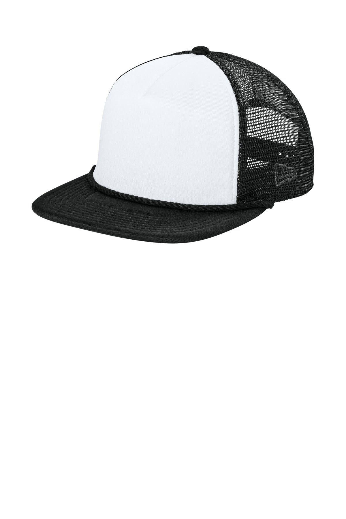 New Era Foam Rope Trucker Cap (SAN-NE410) - White/ Black/ Black