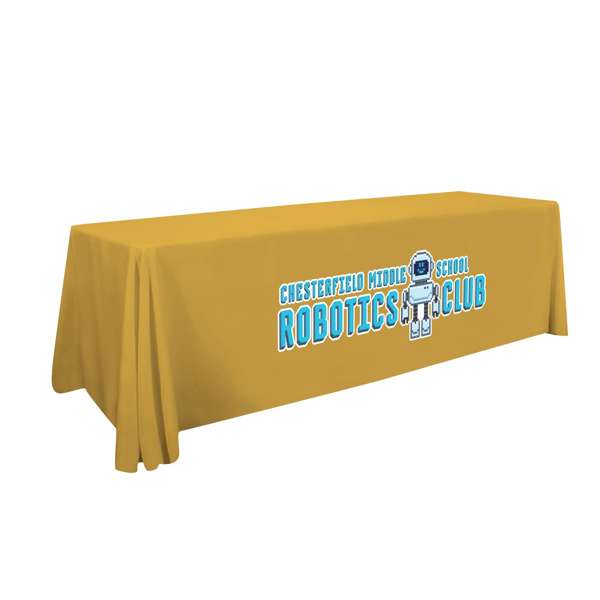 24-Hour Quick Ship 8' Stain-Resistant 4-Sided Table Throw (Full-Color Imprint) (SD-109073)
