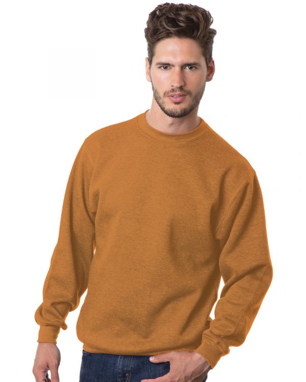 Bayside USA-Made Crewneck (OS-1102) - Caramel Brown