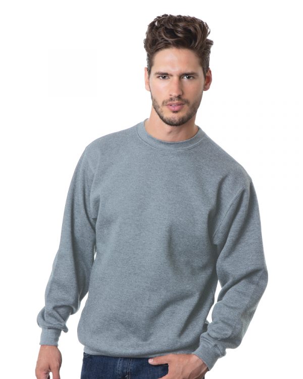 Bayside USA-Made Crewneck (OS-1102) - Dark Ash