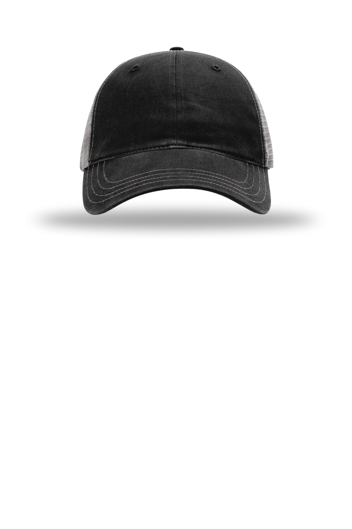 Richardson Garment Washed Trucker (SAN-111) - Black/ Charcoal