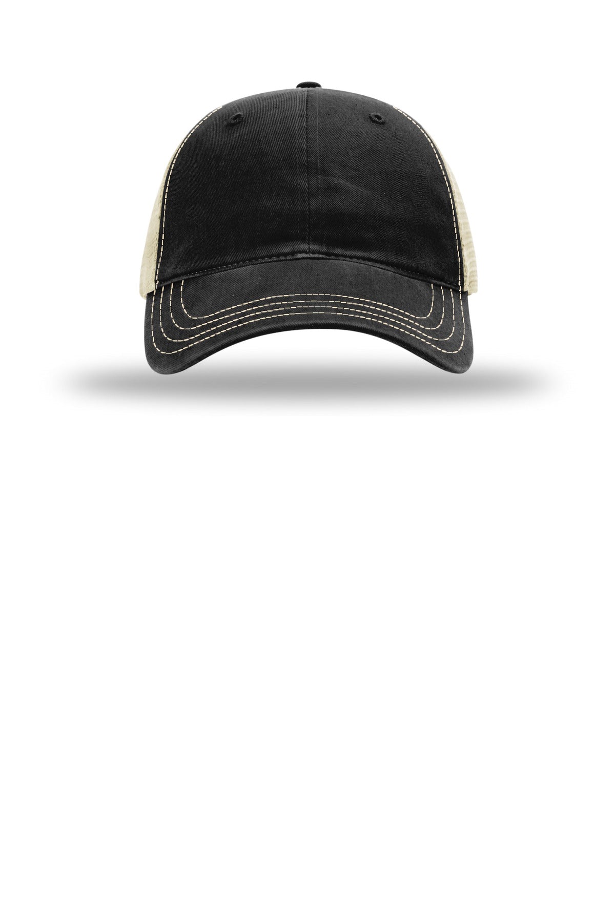 Richardson Garment Washed Trucker (SAN-111) - Black/ Khaki