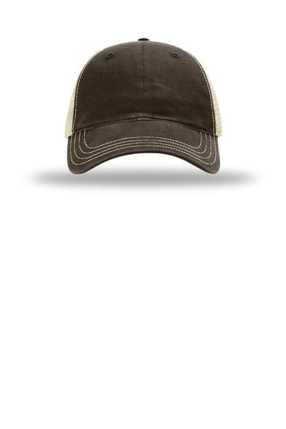 Richardson Garment Washed Trucker (SAN-111) - Brown/ Khaki