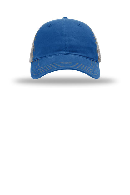 Richardson Garment Washed Trucker (SAN-111) - Royal/ Charcoal