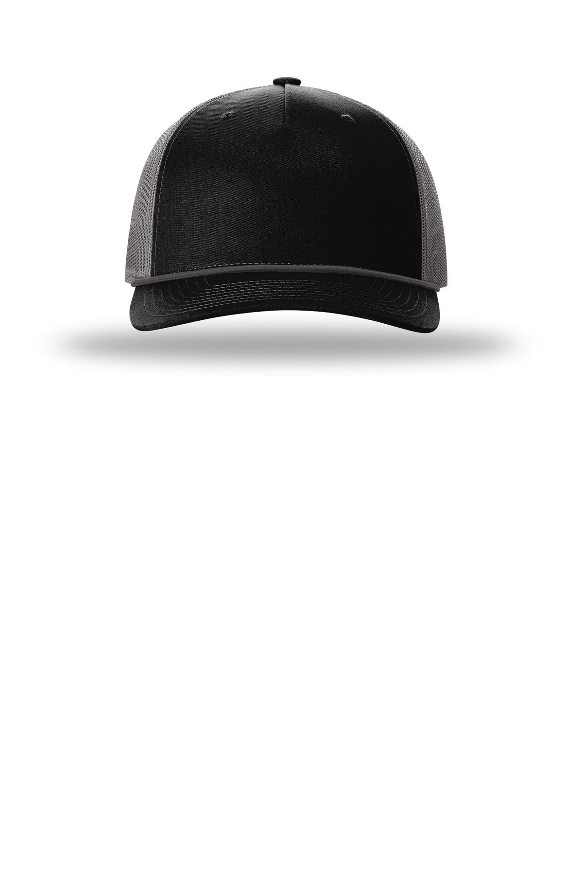 Richardson Five-Panel with Rope (SAN-112FPR) - Black/ Charcoal/ Charcoal