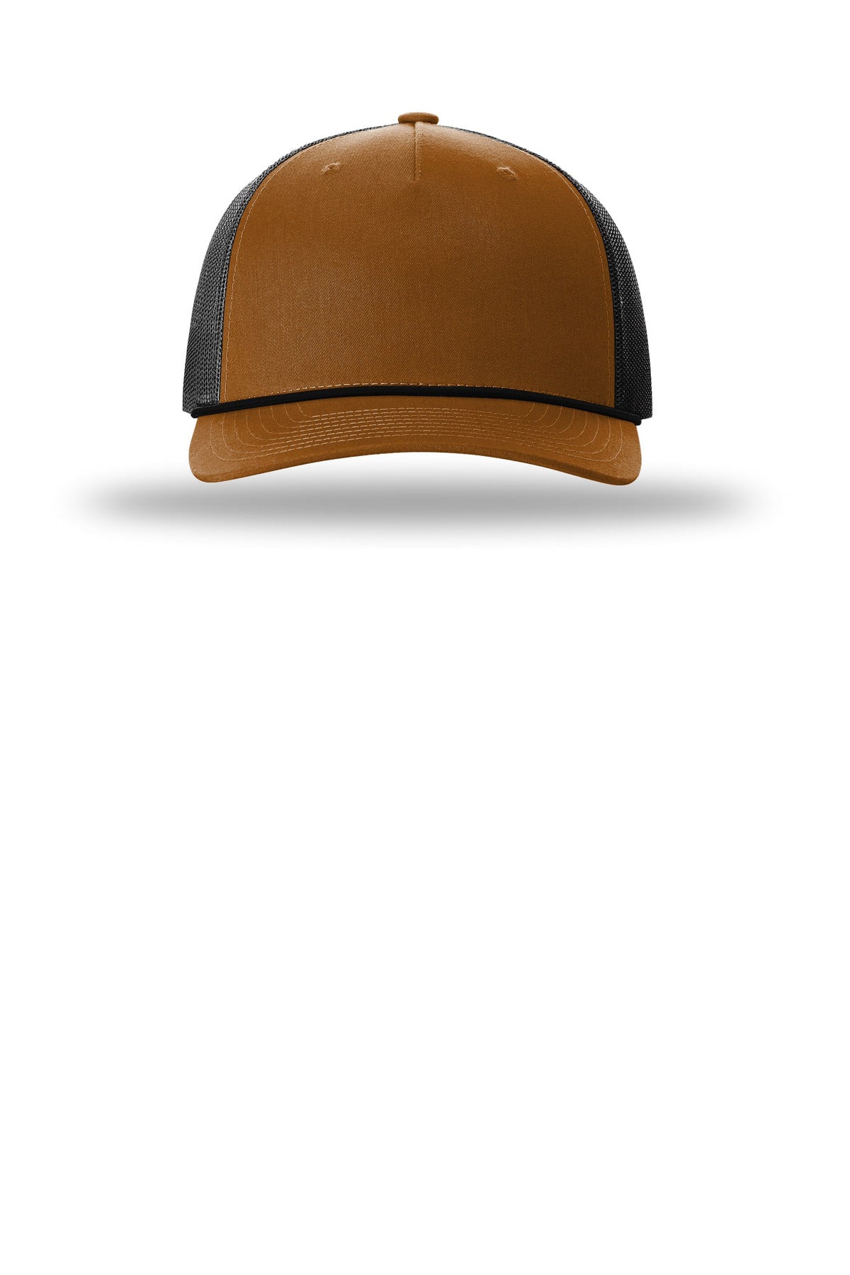 Richardson Five-Panel with Rope (SAN-112FPR) - Caramel/ Black/ Black