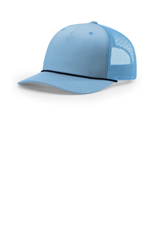 Richardson Five-Panel with Rope (SAN-112FPR) - Columbia Blue/ Navy