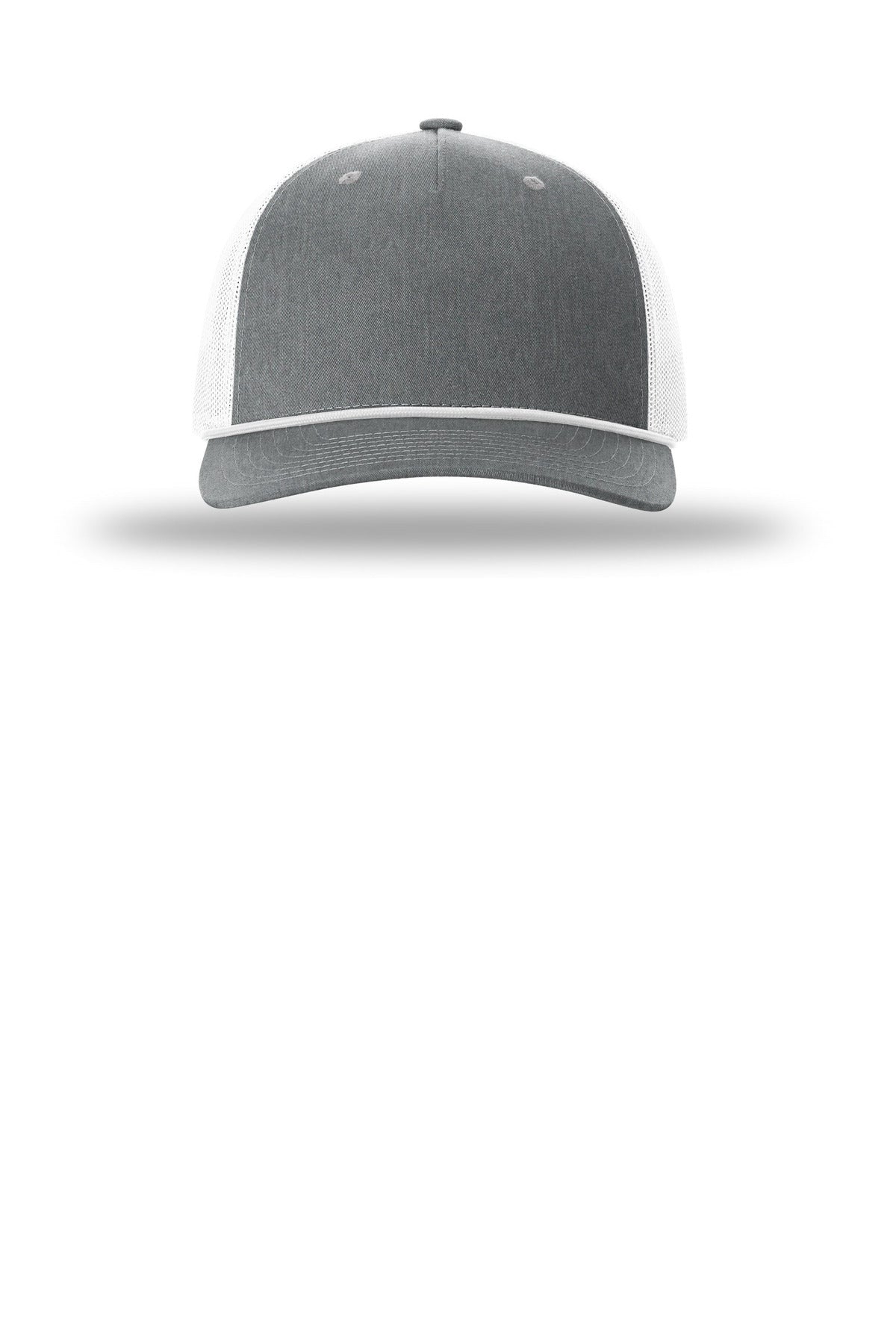 Richardson Five-Panel with Rope (SAN-112FPR) - Heather Grey/ White/ White