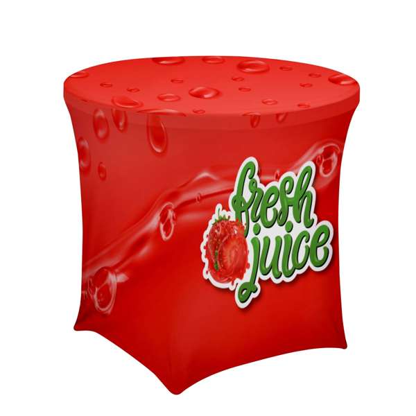 Café-Height UltraFit Round Table Throw (Full-Color Full Bleed) (SD-114009)