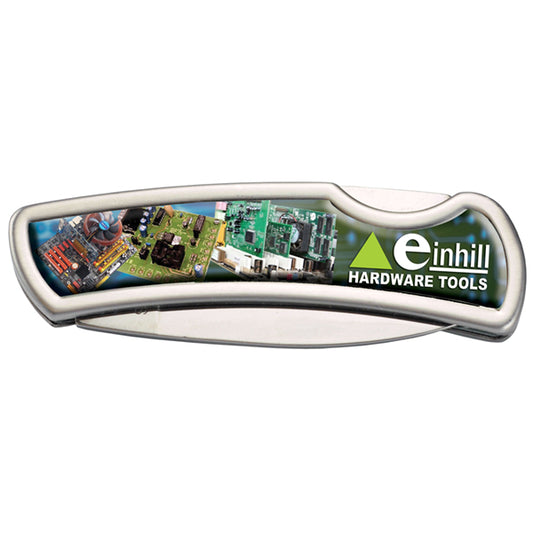 Stainless Steel Lock Knife with Domed Imprint (0585)