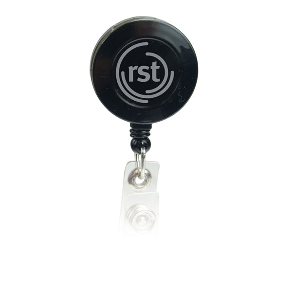 Round Pad Print Retractable Badge Holder with Alligator Clip (KS-BH108)