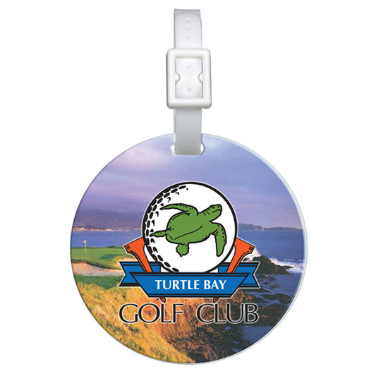 Domed Round Golf Bag Tag (0315D)