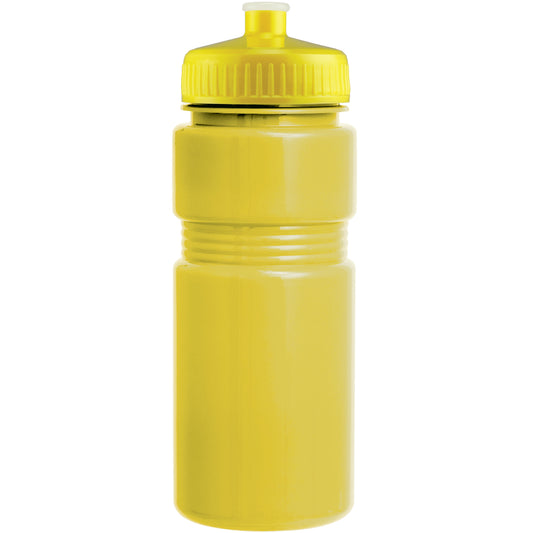 20oz Solid Recreation Bottle with Push Pull Lid (KS-0377) - Yellow Yellow