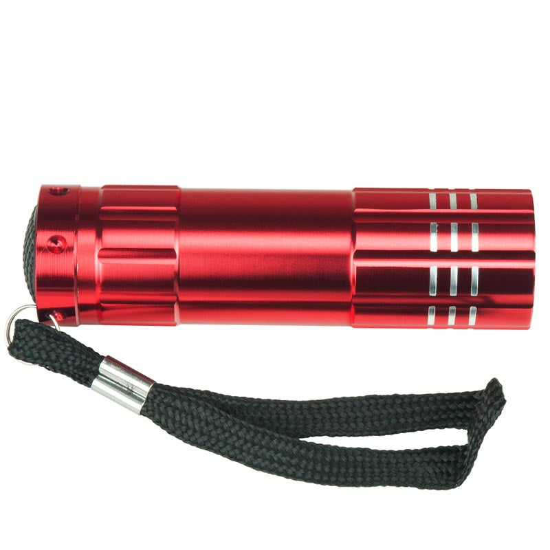 9 Bulb LED Flashlight (KS-0624) - Red