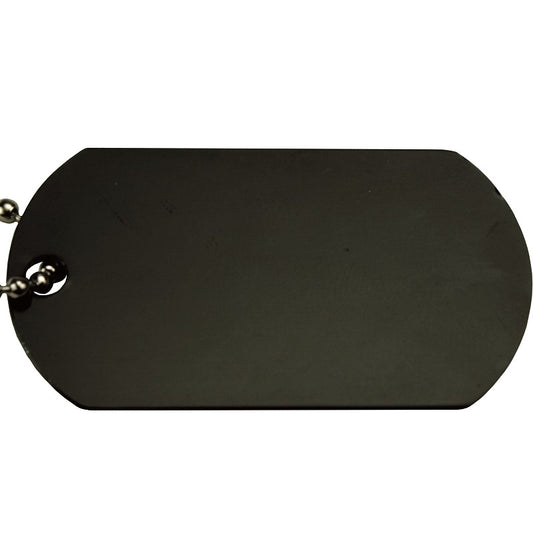 Anodized Aluminum Dog Tag (KS-0140) - Black
