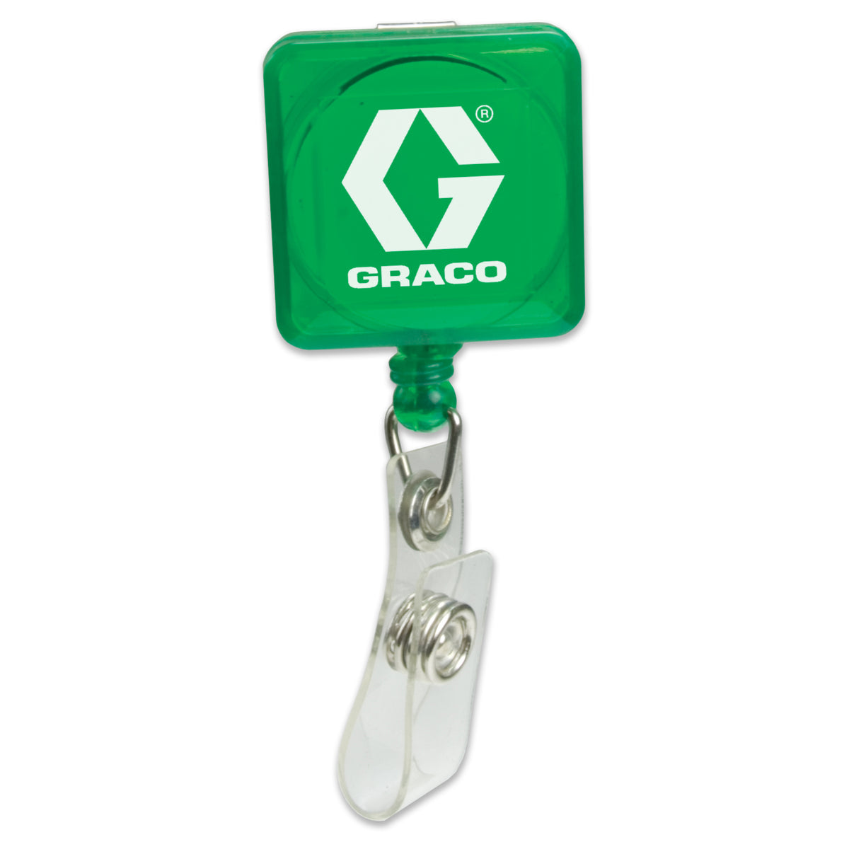 Square Pad Print Retractable Badge Holder with Alligator Clip (BH107)