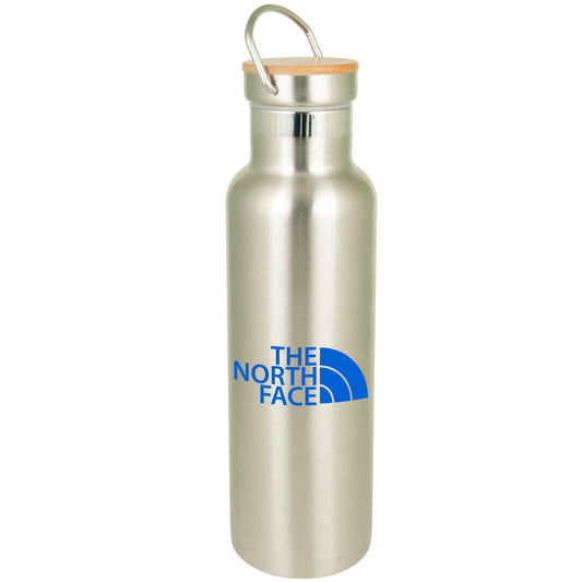 20 oz Bedford Double Walled Stainless Water Bottle with Bamboo Lid (8002)