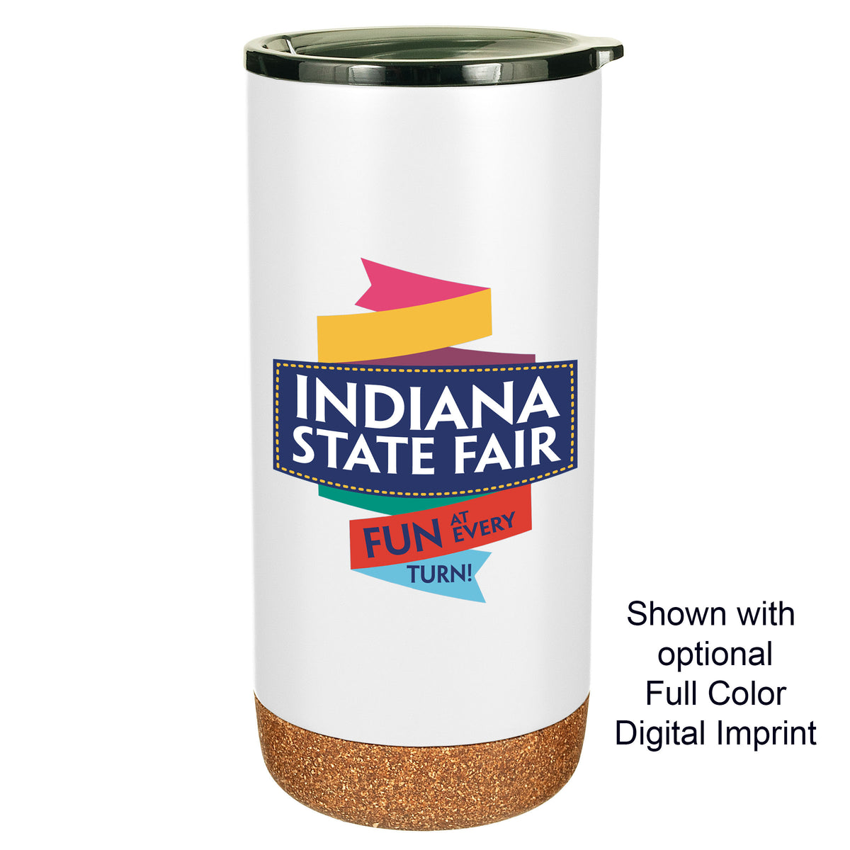 16 oz Estate Double Walled Stainless Tumbler with Cork Bottom (KS-8006)
