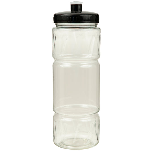 22oz Pulse Bottle with Push Pull Lid (KS-0412) - Clear Black