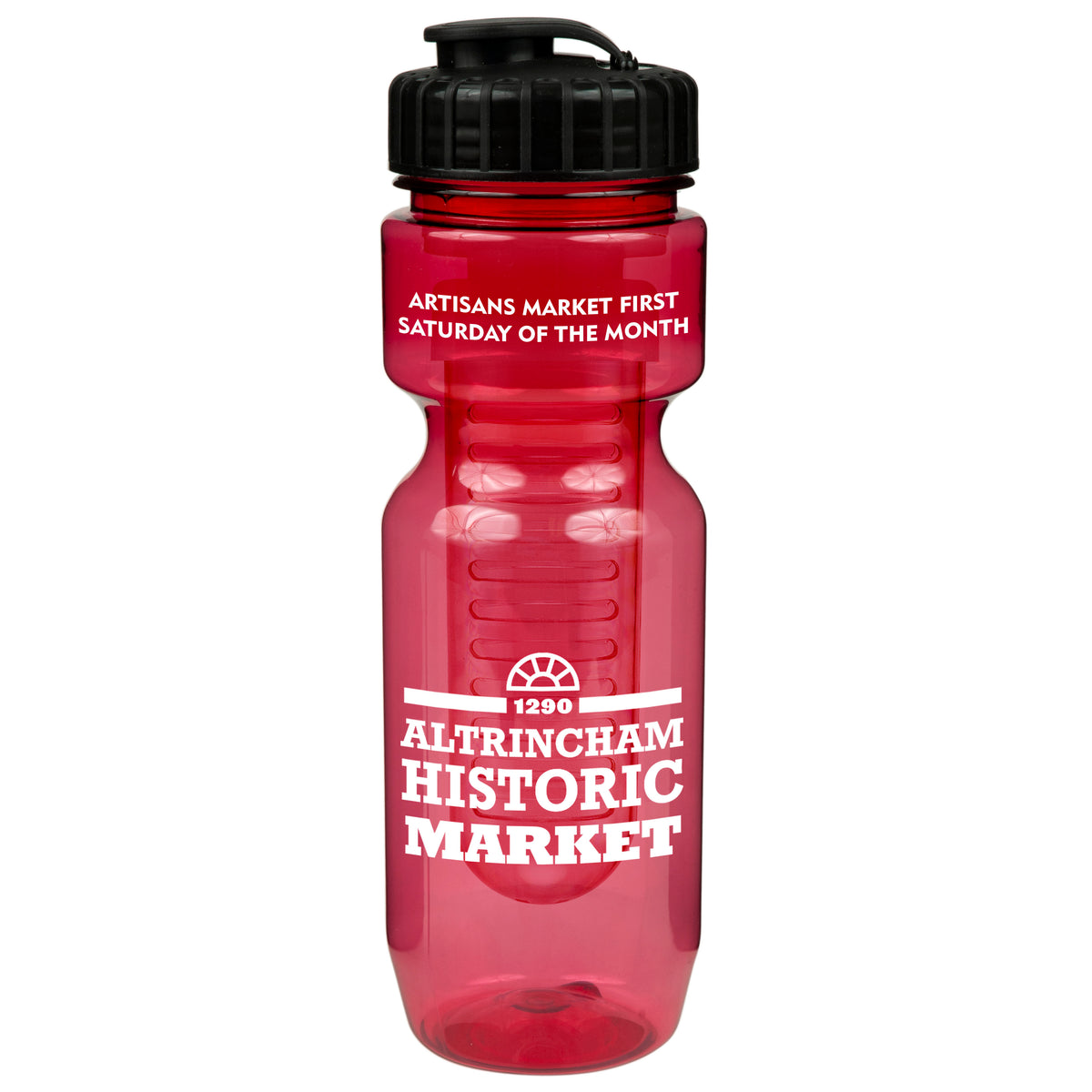 26oz Translucent Jogger Bottle with Flip Top Lid & Infuser (KS-0331I)