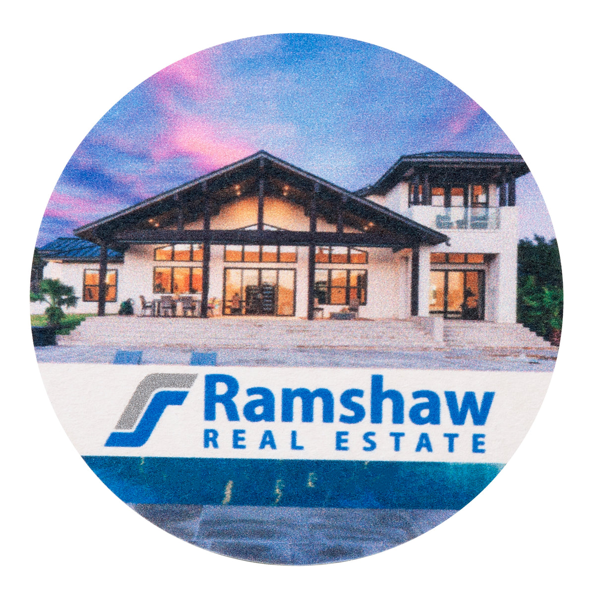 Laminated Round Coaster with Neoprene Backing (KS-0753)