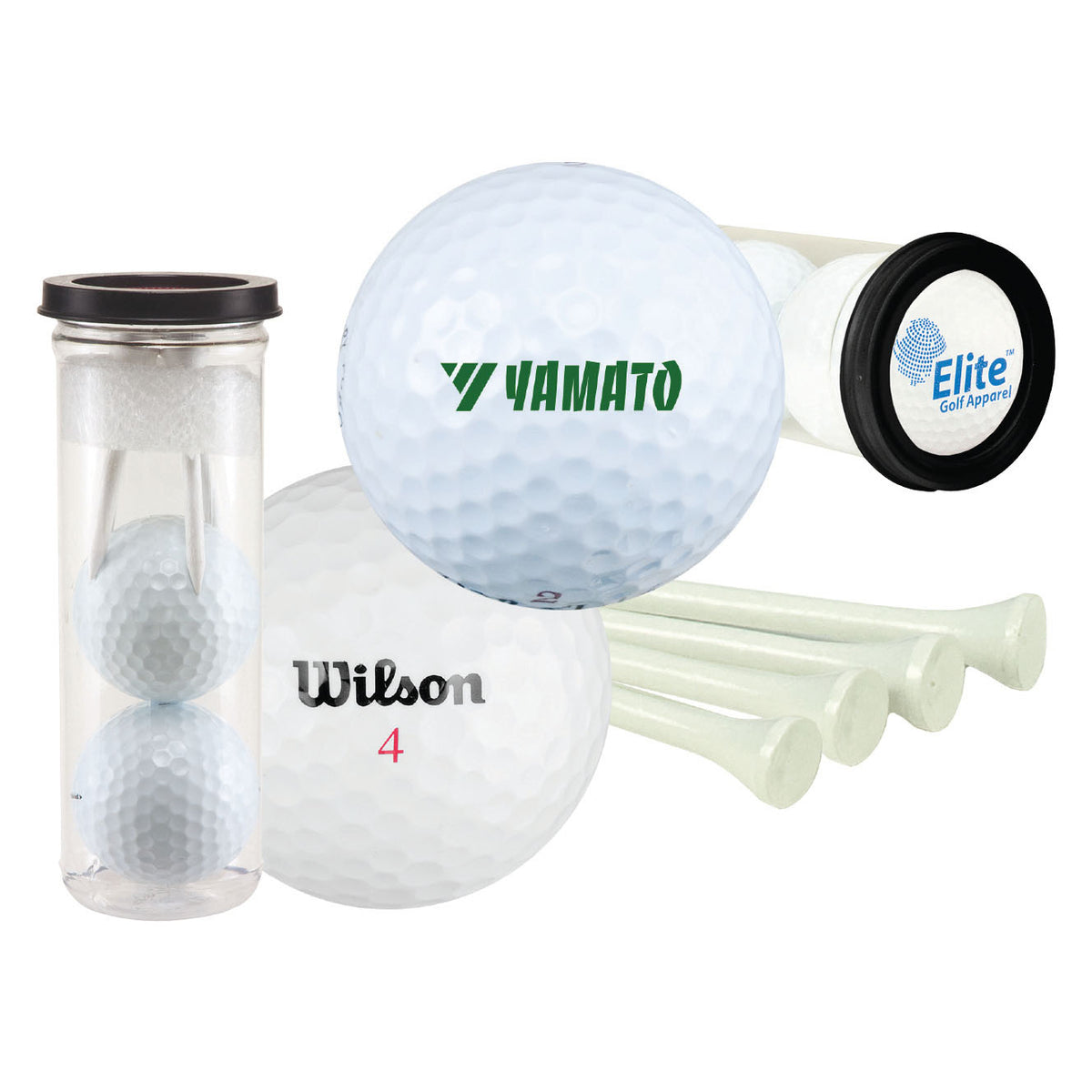Two Ball Golf Gift Tube (KS-0665)