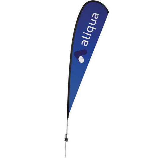 48-Hour Quick Ship 15' Premium Teardrop Sail Sign Kit (Single-Sided with Ground Spike) (#190828)