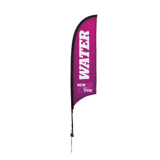 7' Premium Razor Sail Sign Kit (Single-Sided with Ground Spike) (#190982)