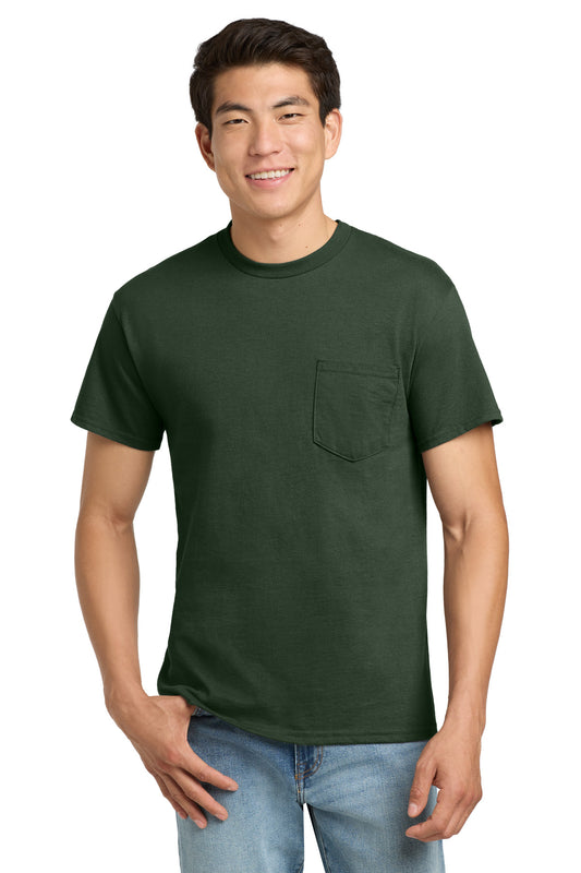 Gildan Ultra Cotton Pocket Tee (SAN-2300) - Forest Green