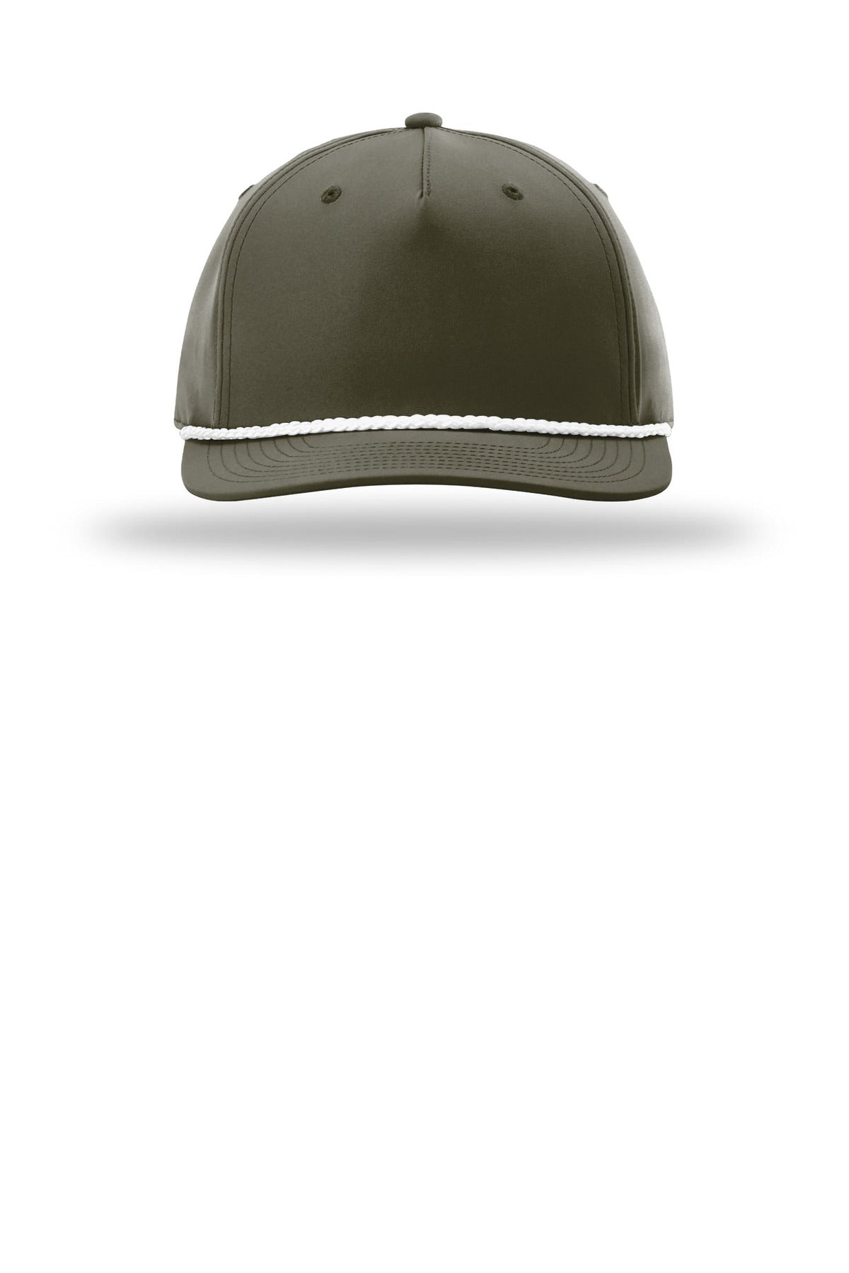 Richardson 5-Panel Classic Rope Cap (SAN-258) - Dark Olive/ White