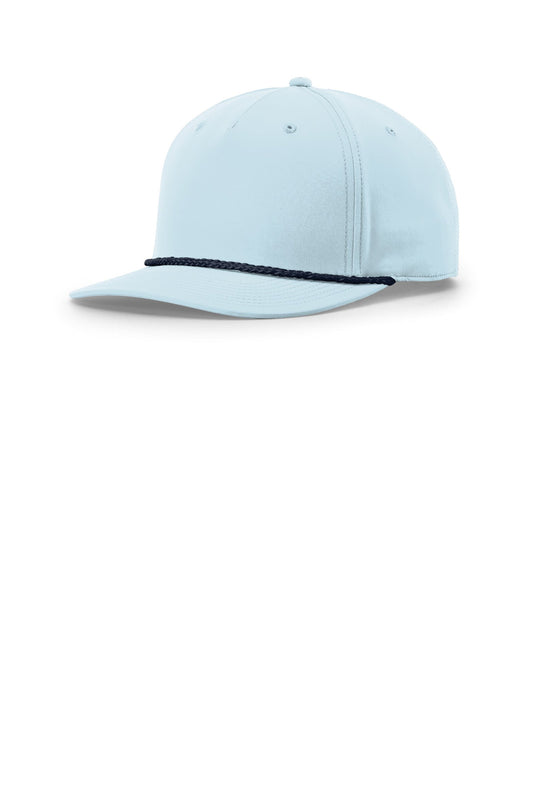 Richardson 5-Panel Classic Rope Cap (SAN-258) - Soft Blue/ Navy