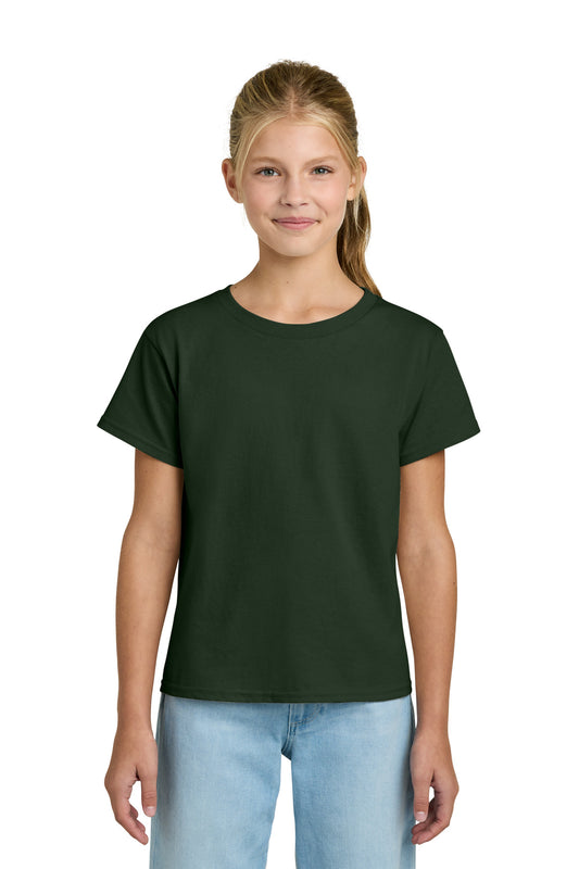 Gildan Youth Light Cotton Tee (SAN-3000B) - Forest Green