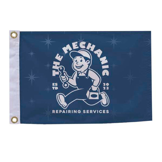 12" x 18" Nylon Flag Single-Sided (#304531)