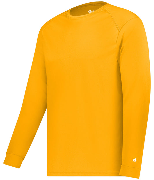 Badger B-Dry Core Long Sleeve T (OS-4104) - Gold