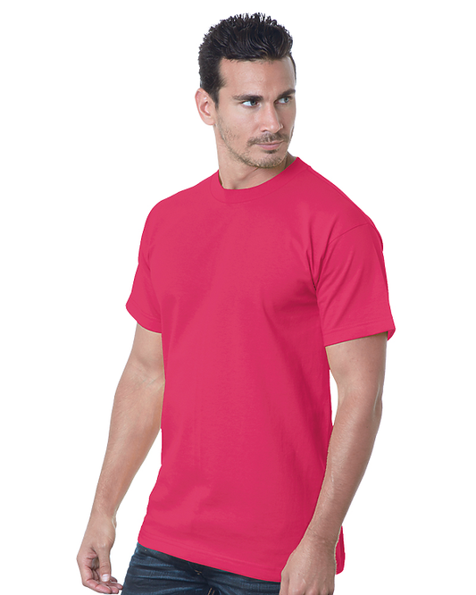 Bayside USA-Made 100% Cotton Tee (OS-5100) - Bright Pink