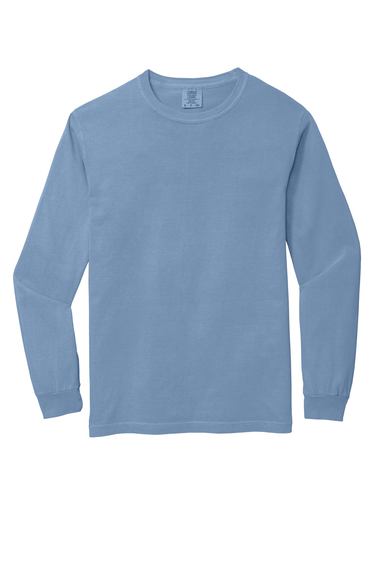 Comfort Colors Heavyweight Ring Spun Long Sleeve Tee (SAN-6014) - Washed Denim
