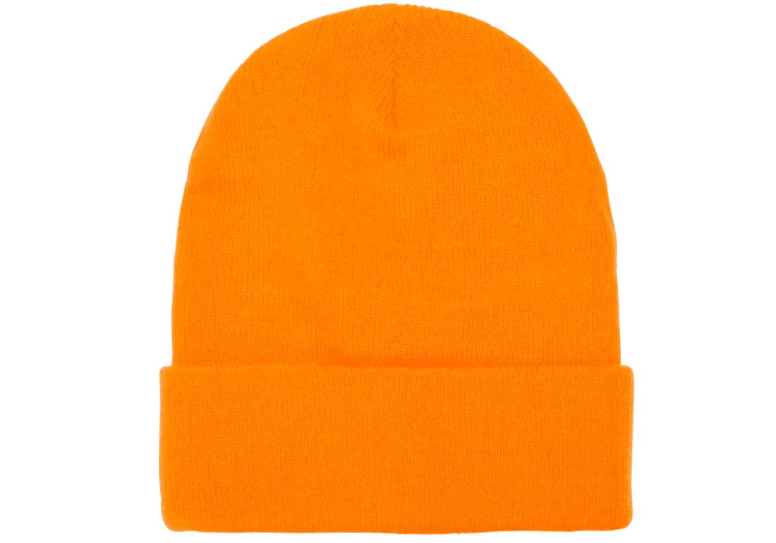 Yupoong Heavyweight Cuffed Knit Cap (OS-1501KC) - Blaze Orange