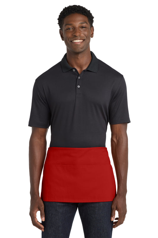 Port Authority Waist Apron with Pockets (SAN-A515) - Red