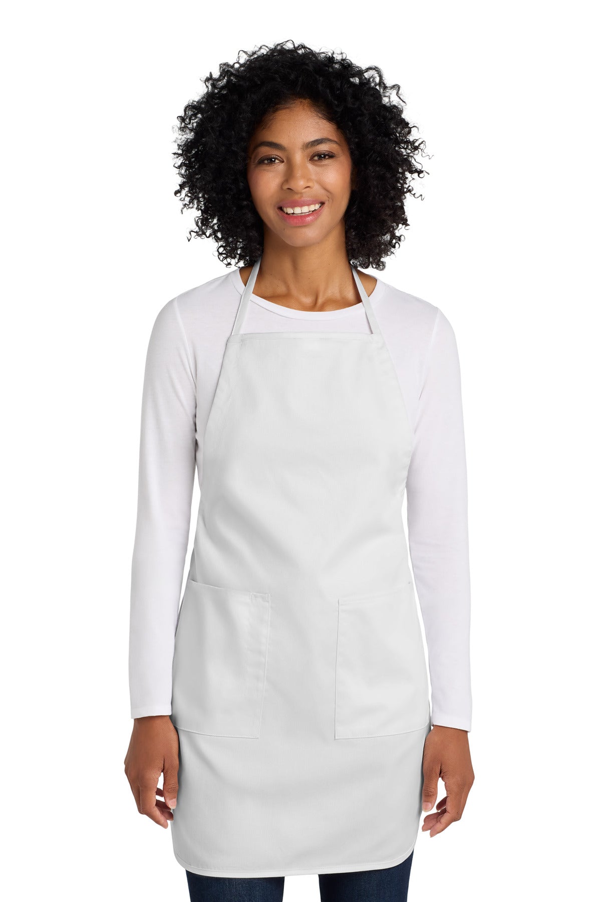 Port Authority Full-Length Apron (SAN-A520) - White