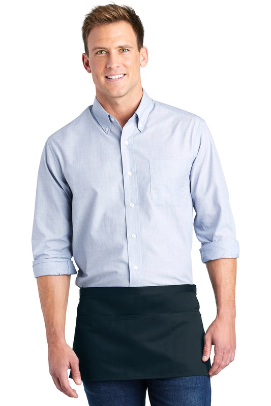 Port Authority Three-Pocket Waist Apron (SAN-A602) - Navy