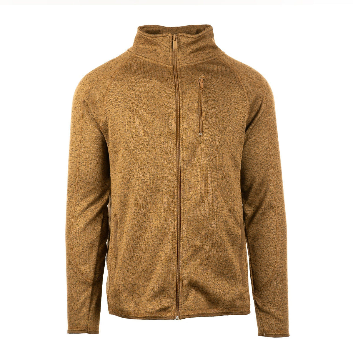 Burnside Full-Zip Knit Sweater Jacket (OS-3901) - COYOTE
