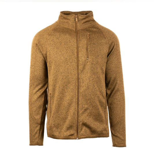 Burnside Full-Zip Knit Sweater Jacket (OS-3901) - COYOTE