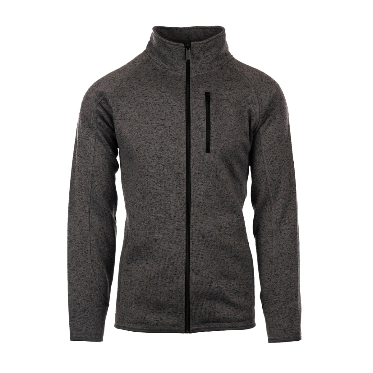 Burnside Full-Zip Knit Sweater Jacket (OS-3901) - STEEL