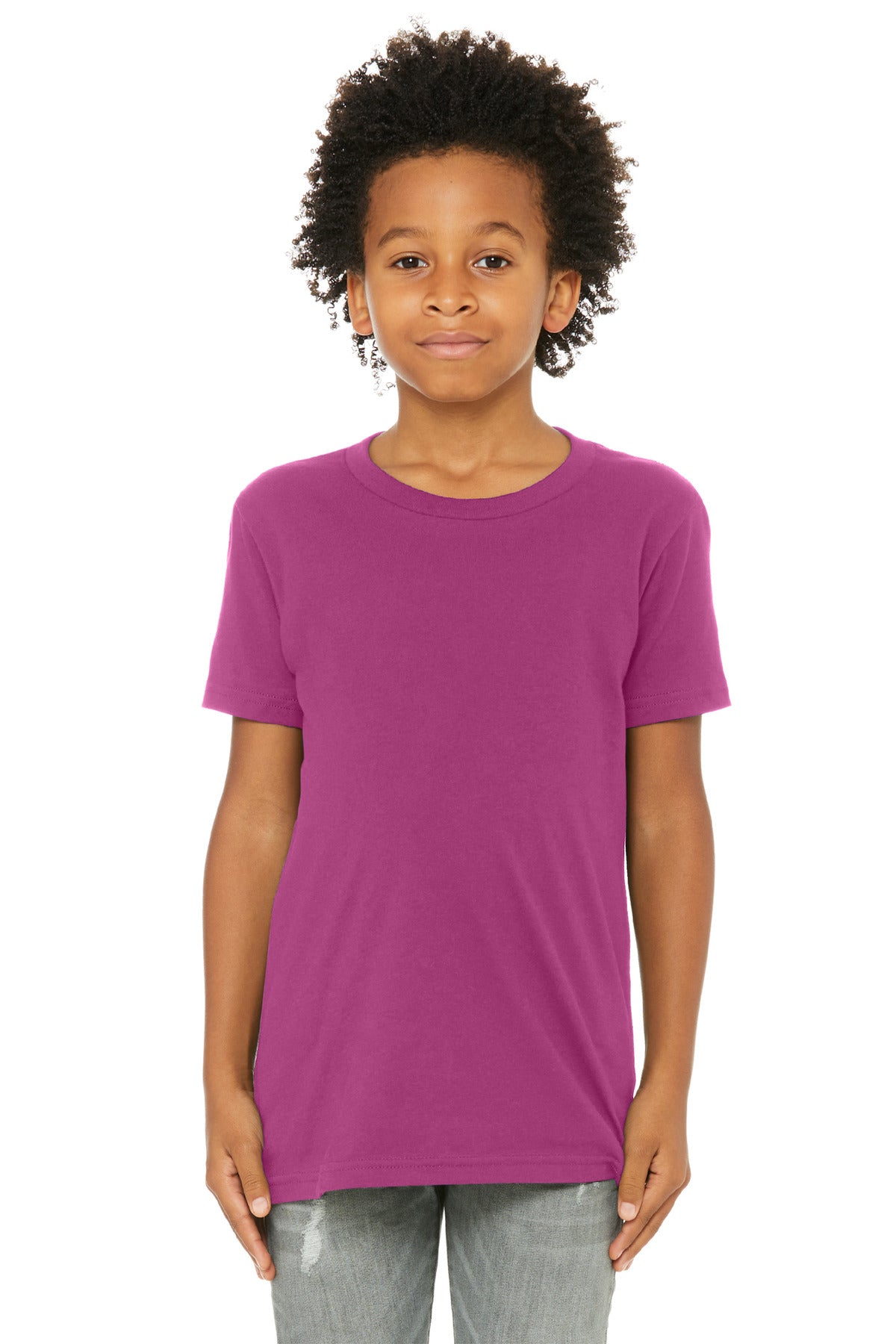 Bella+Canvas Youth Jersey Tee (SAN-BC3001Y) - Berry