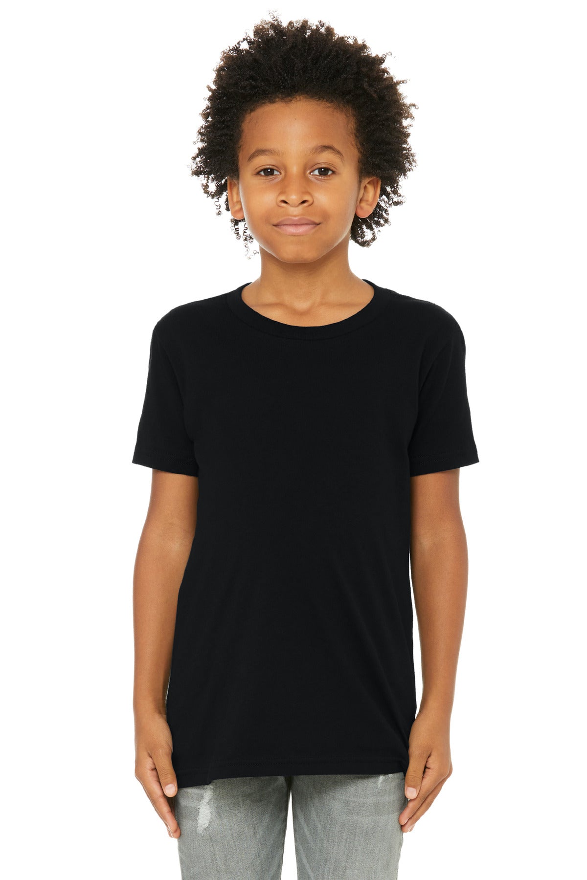 Bella+Canvas Youth Jersey Tee (SAN-BC3001Y) - Black